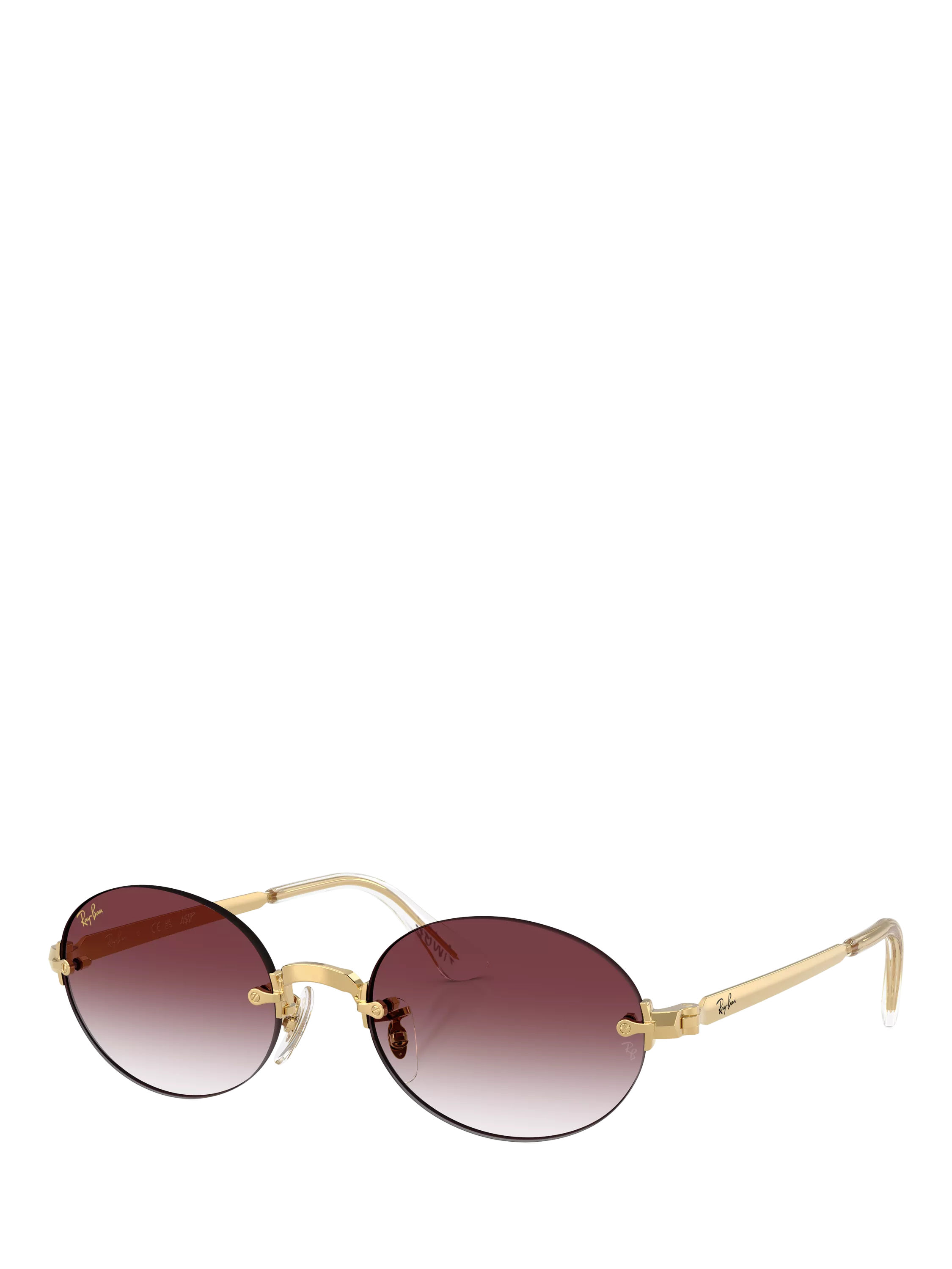Ray-Ban RB3929 oval sunglasses arista gold/pink, UK version