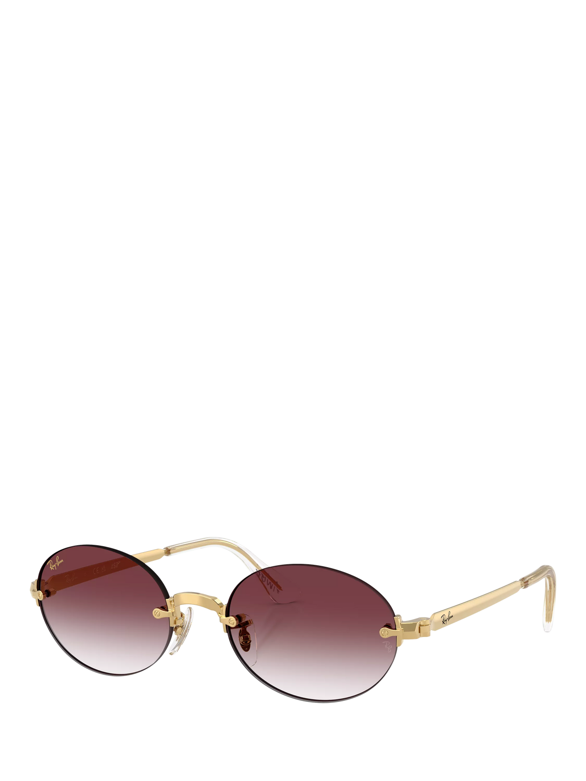Ray-Ban RB3929 oval sunglasses arista gold/pink, UK version
