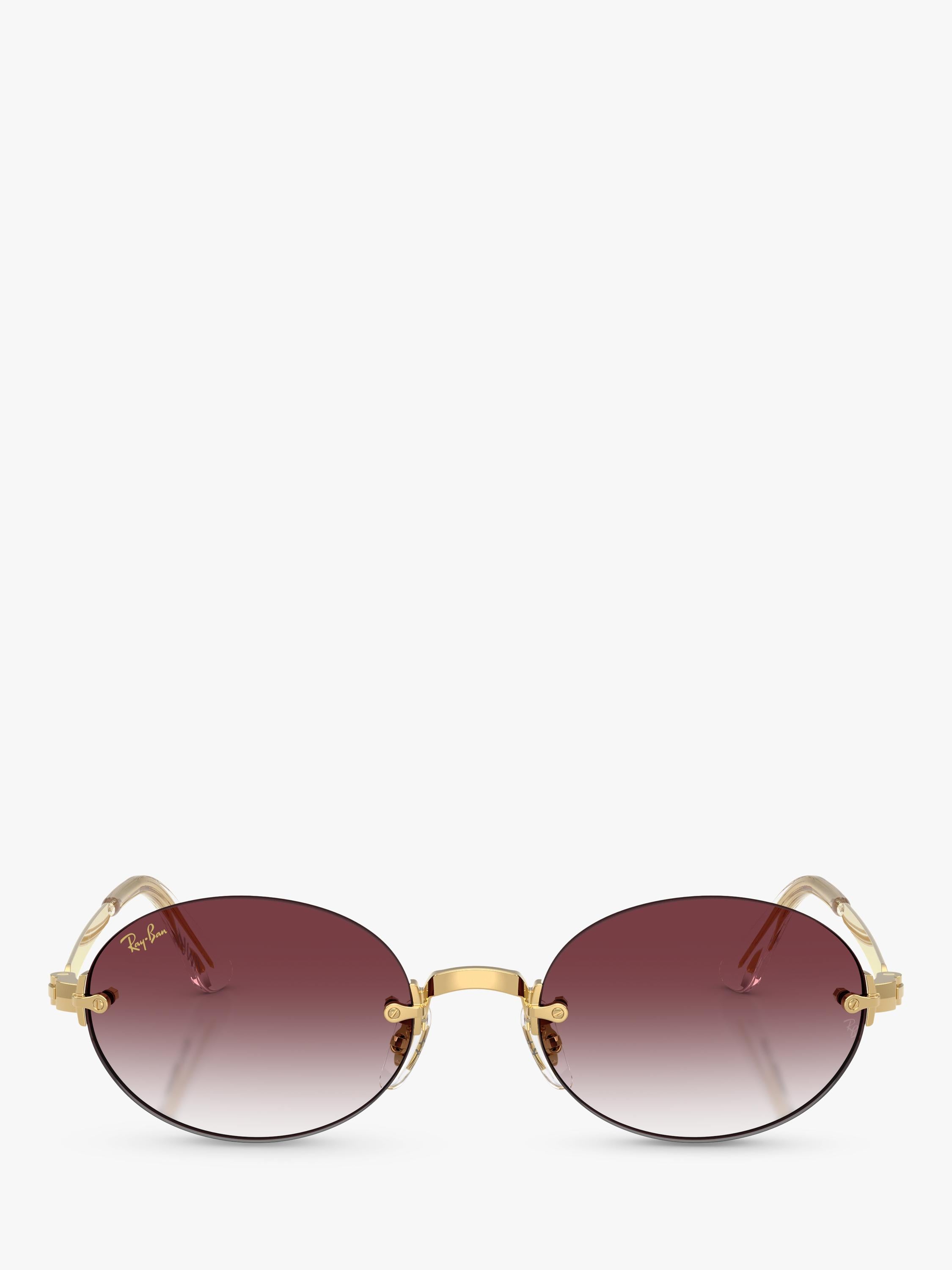Ray-Ban RB3929 oval sunglasses arista gold/pink, UK version