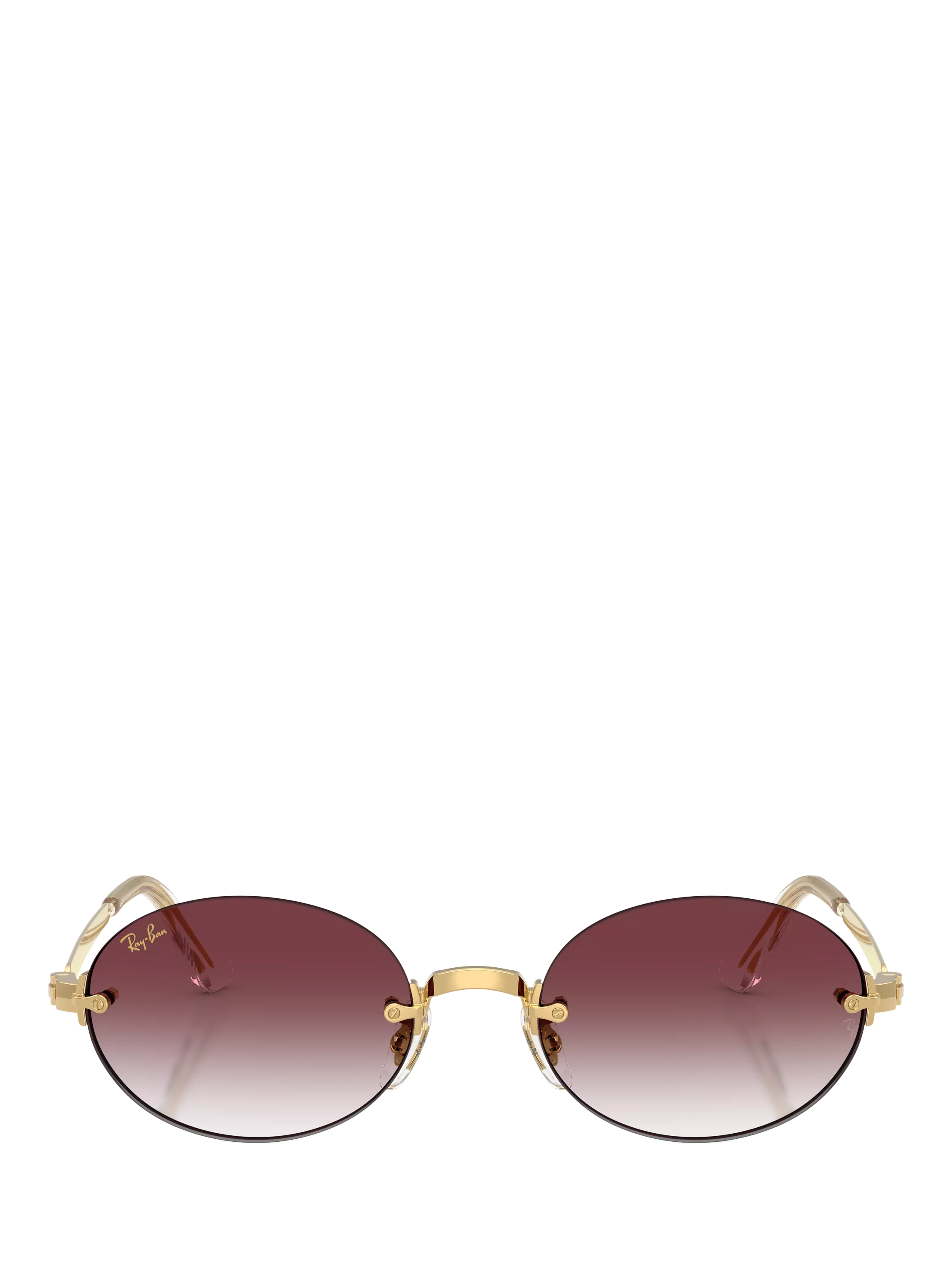 Ray-Ban RB3929 oval sunglasses arista gold/pink, UK version