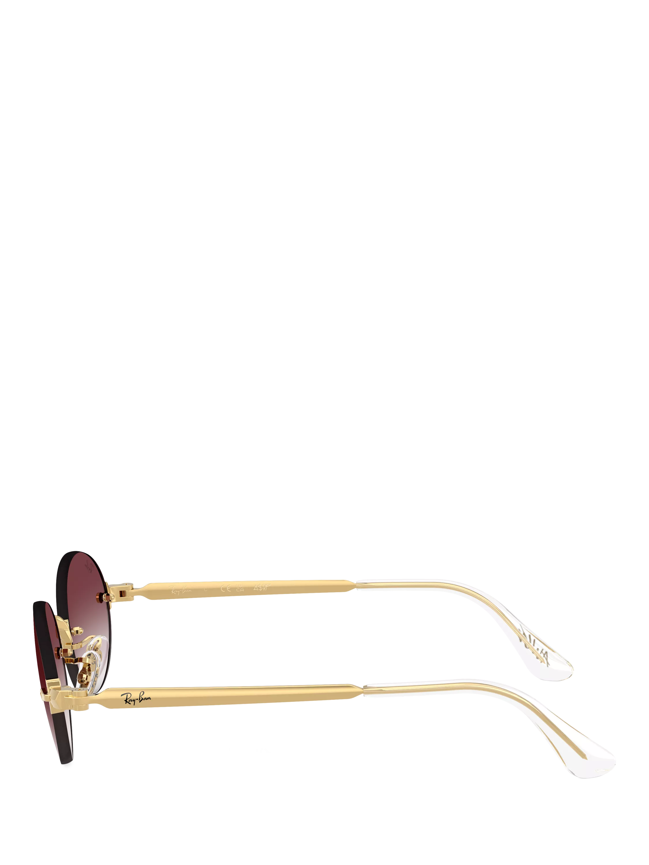 Ray-Ban RB3929 oval sunglasses arista gold/pink, UK version