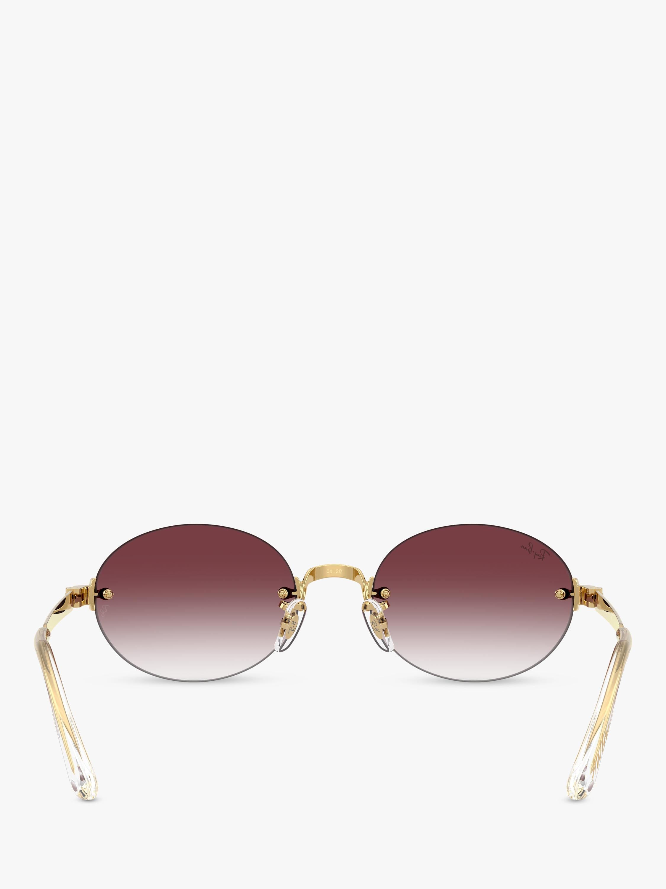 Ray-Ban RB3929 oval sunglasses arista gold/pink, UK version