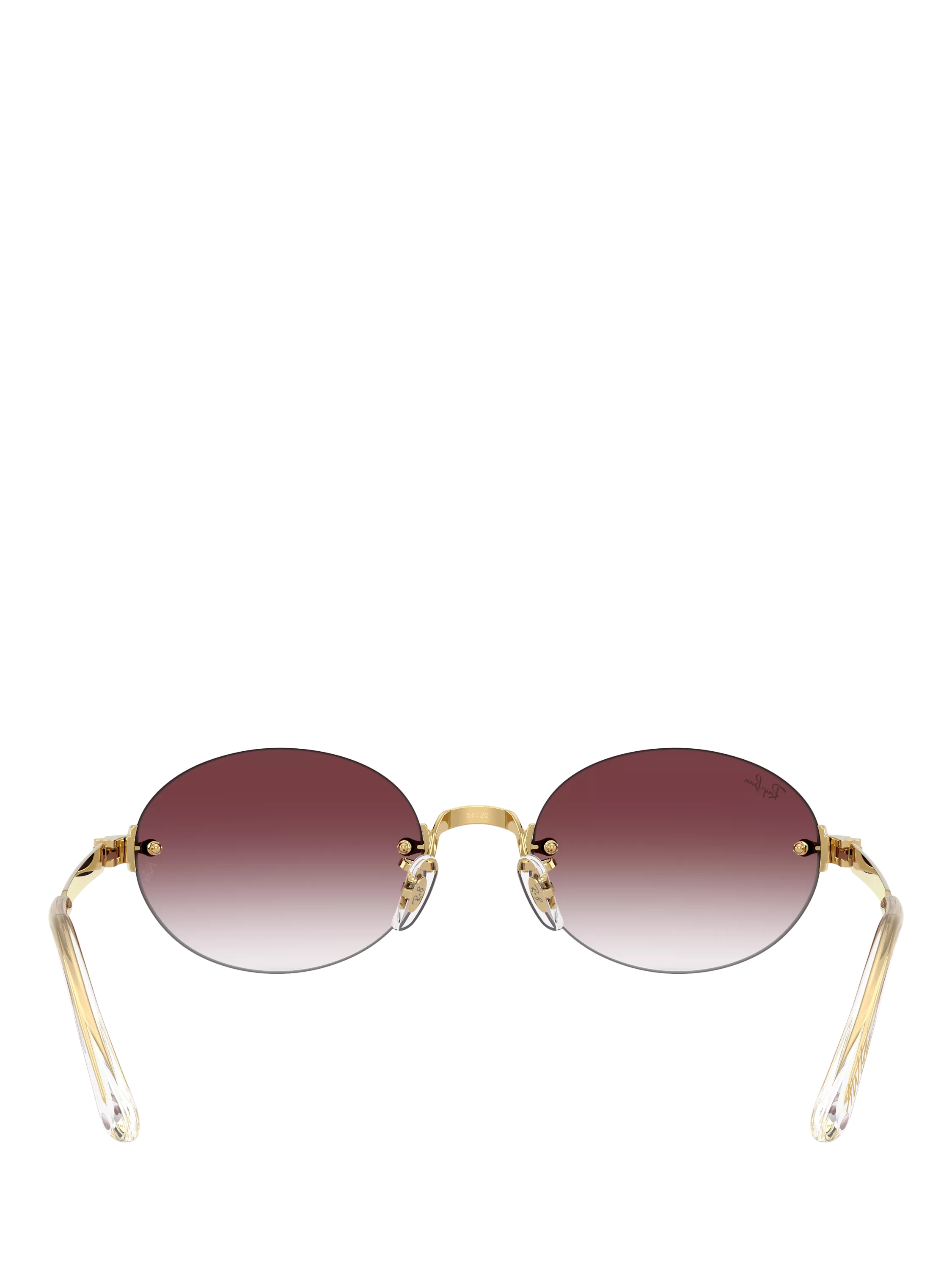 Ray-Ban RB3929 oval sunglasses arista gold/pink, UK version
