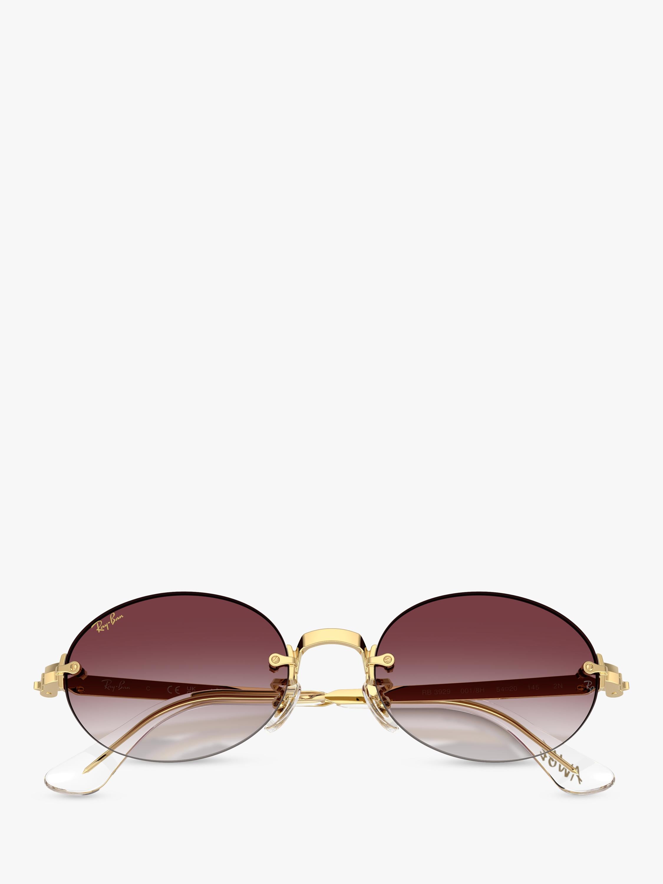 Ray-Ban RB3929 oval sunglasses arista gold/pink, UK version