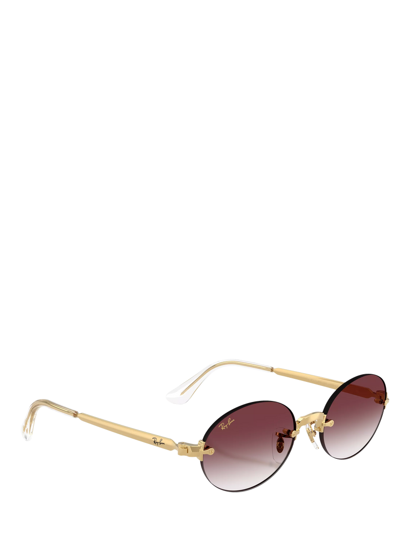 Ray-Ban RB3929 oval sunglasses arista gold/pink, UK version