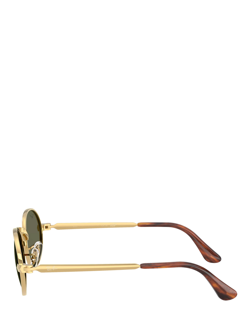 Ray-Ban RB3931 polarised oval sunglasses Gold Green, imported from the UK