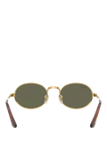 Ray-Ban RB3931 polarised oval sunglasses Gold Green, imported from the UK