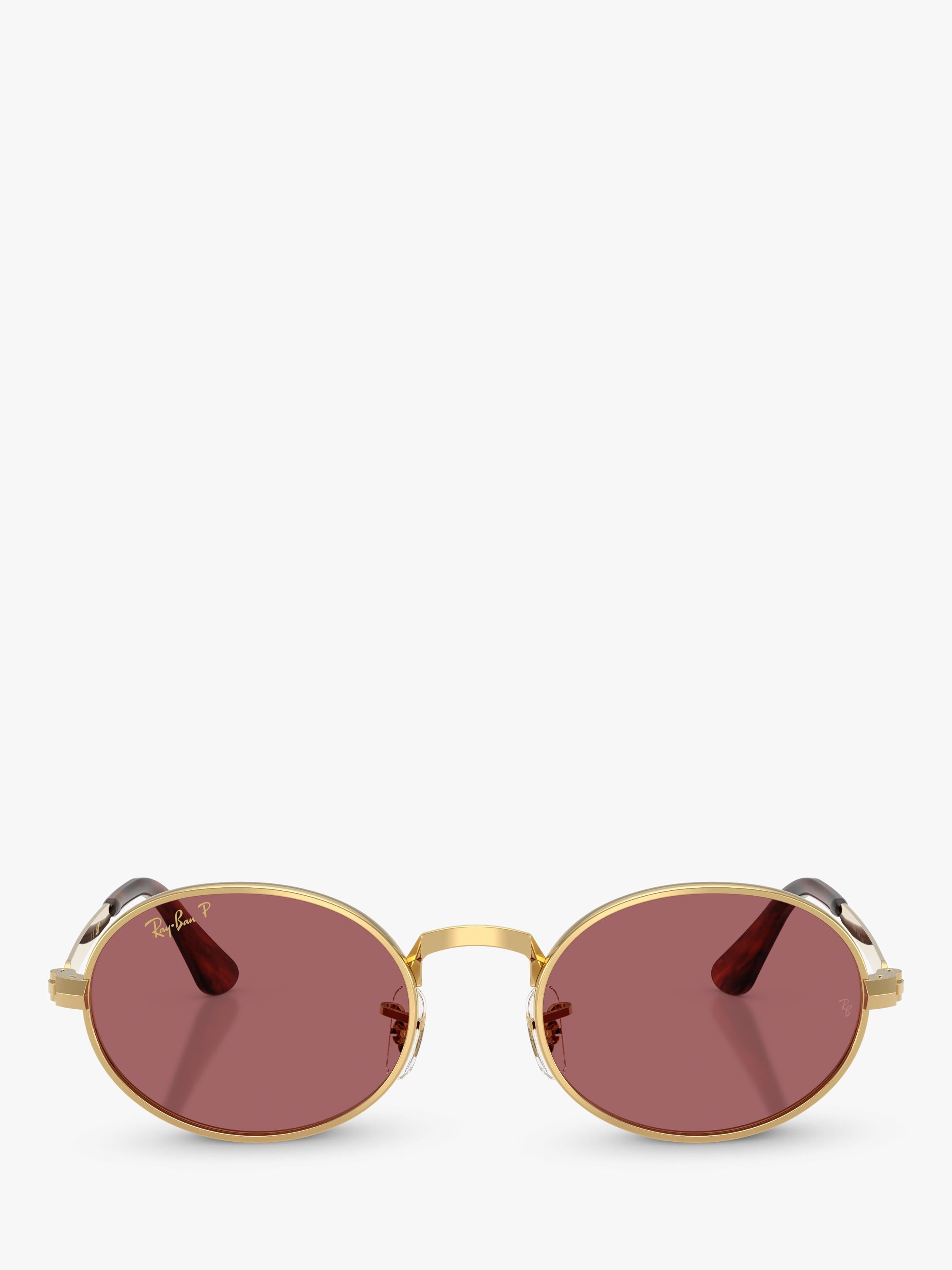 Ray-Ban sunglasses oval arista gold pink, UK version