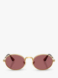 Ray-Ban sunglasses oval arista gold pink, UK version