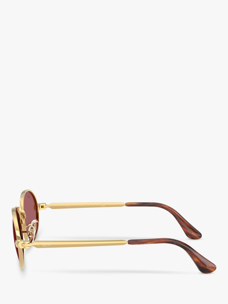 Ray-Ban sunglasses oval arista gold pink, UK version