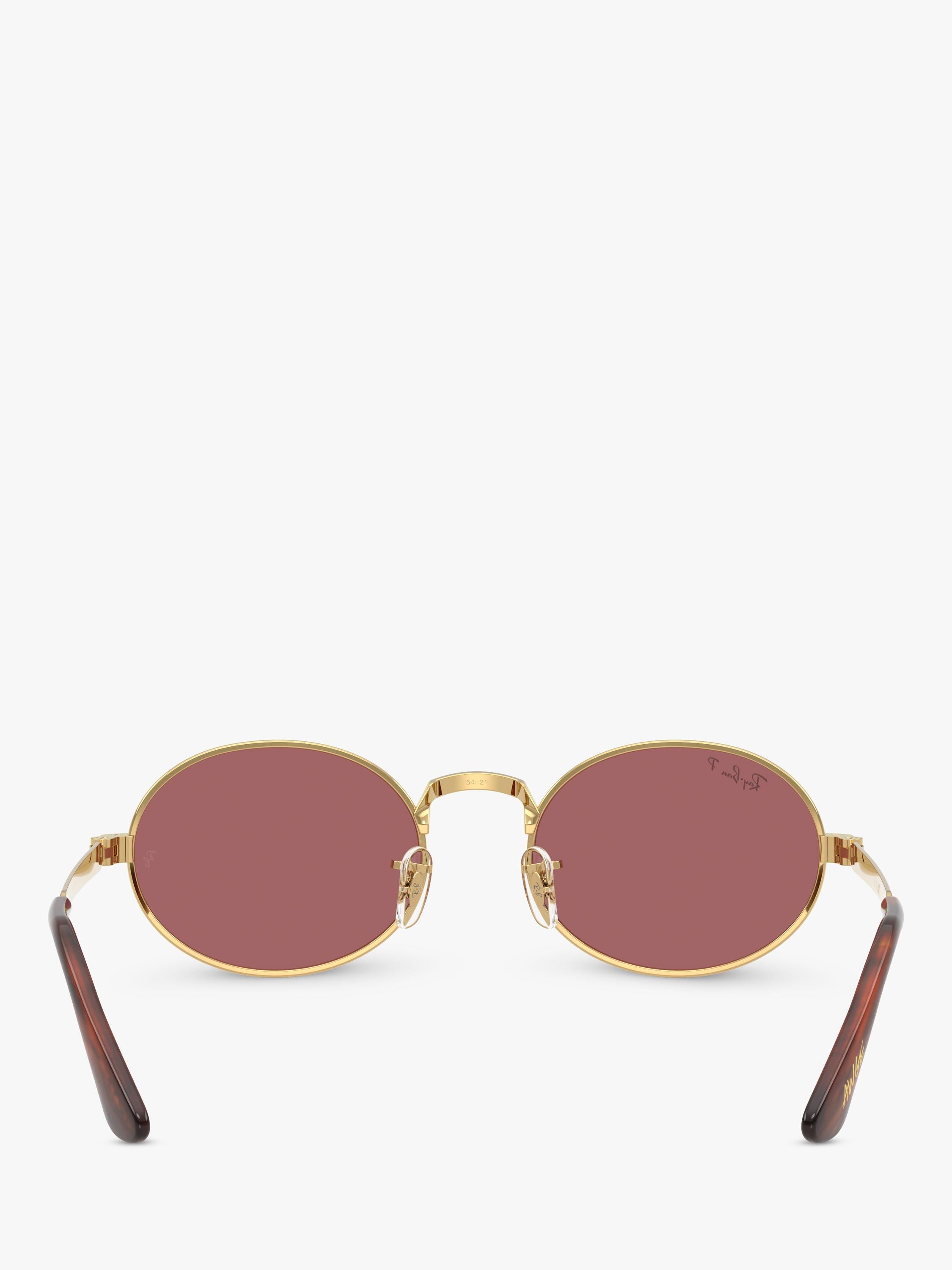 Ray-Ban sunglasses oval arista gold pink, UK version