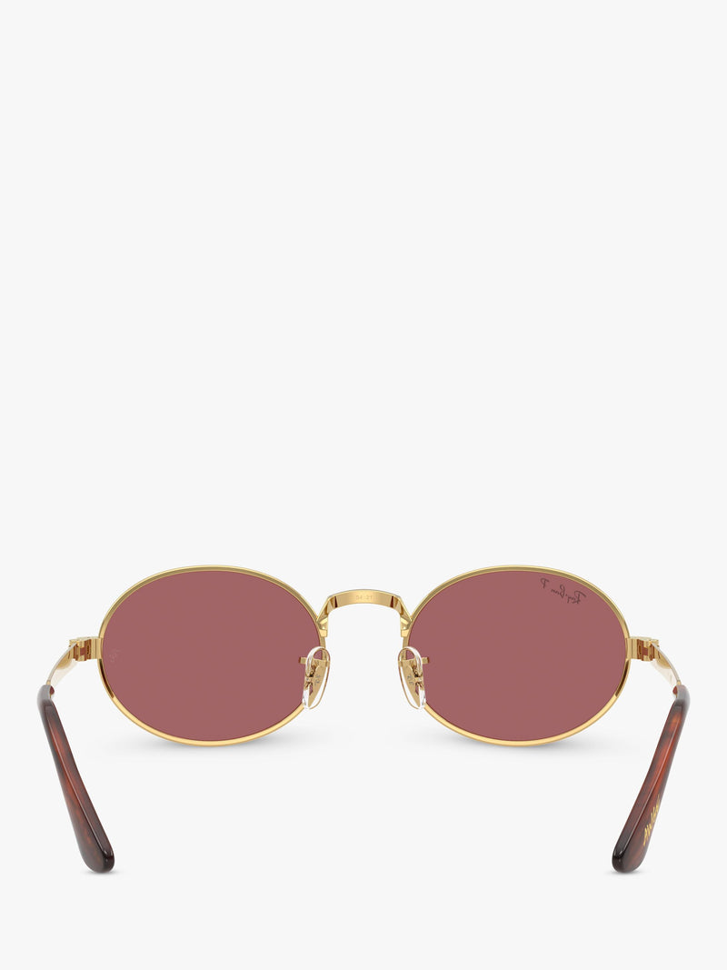 Ray-Ban sunglasses oval arista gold pink, UK version