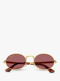 Ray-Ban sunglasses oval arista gold pink, UK version