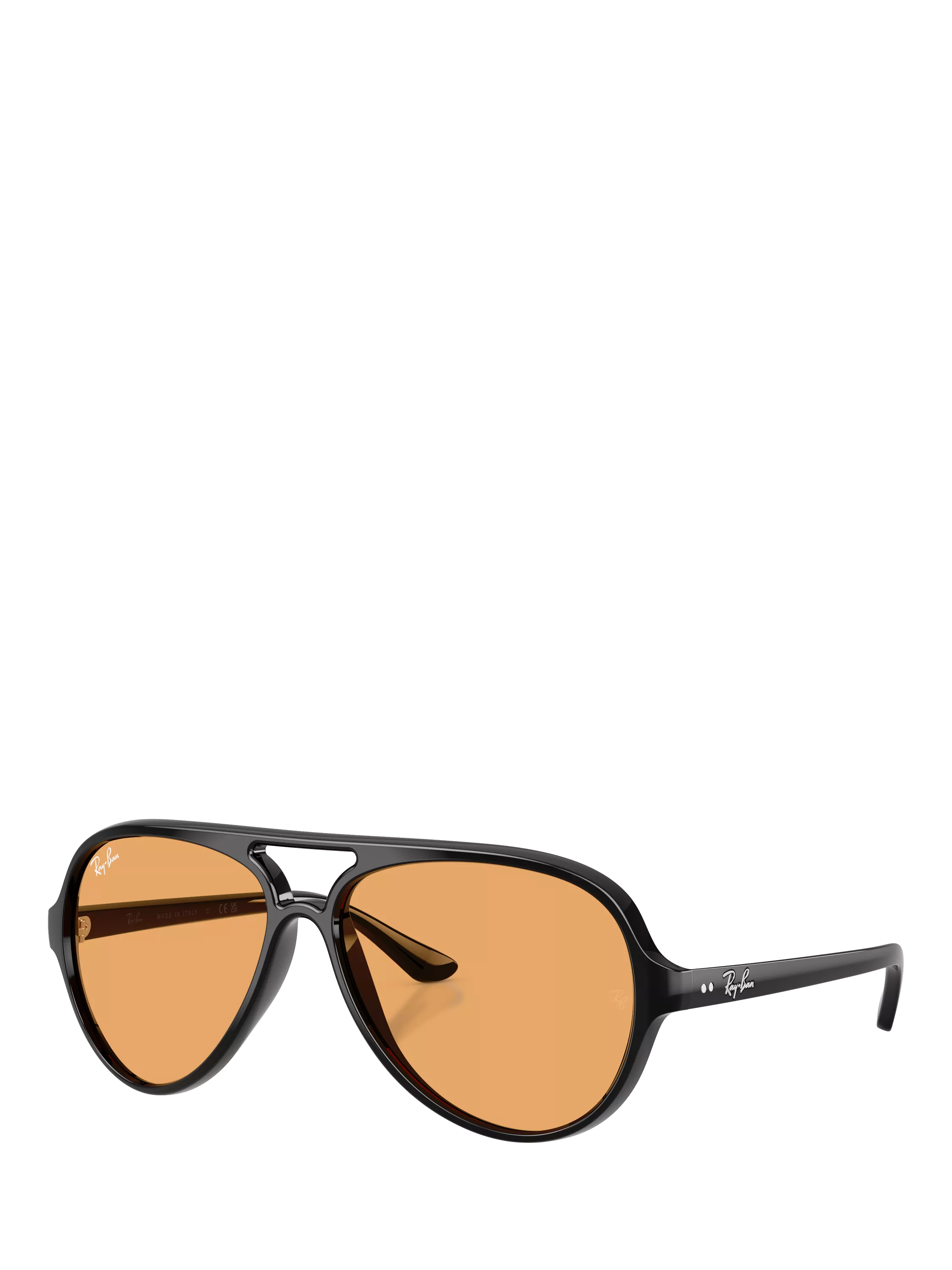 Ray-Ban aviator sunglasses black orange 59mm, imported from the UK