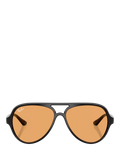 Ray-Ban aviator sunglasses black orange 59mm, imported from the UK