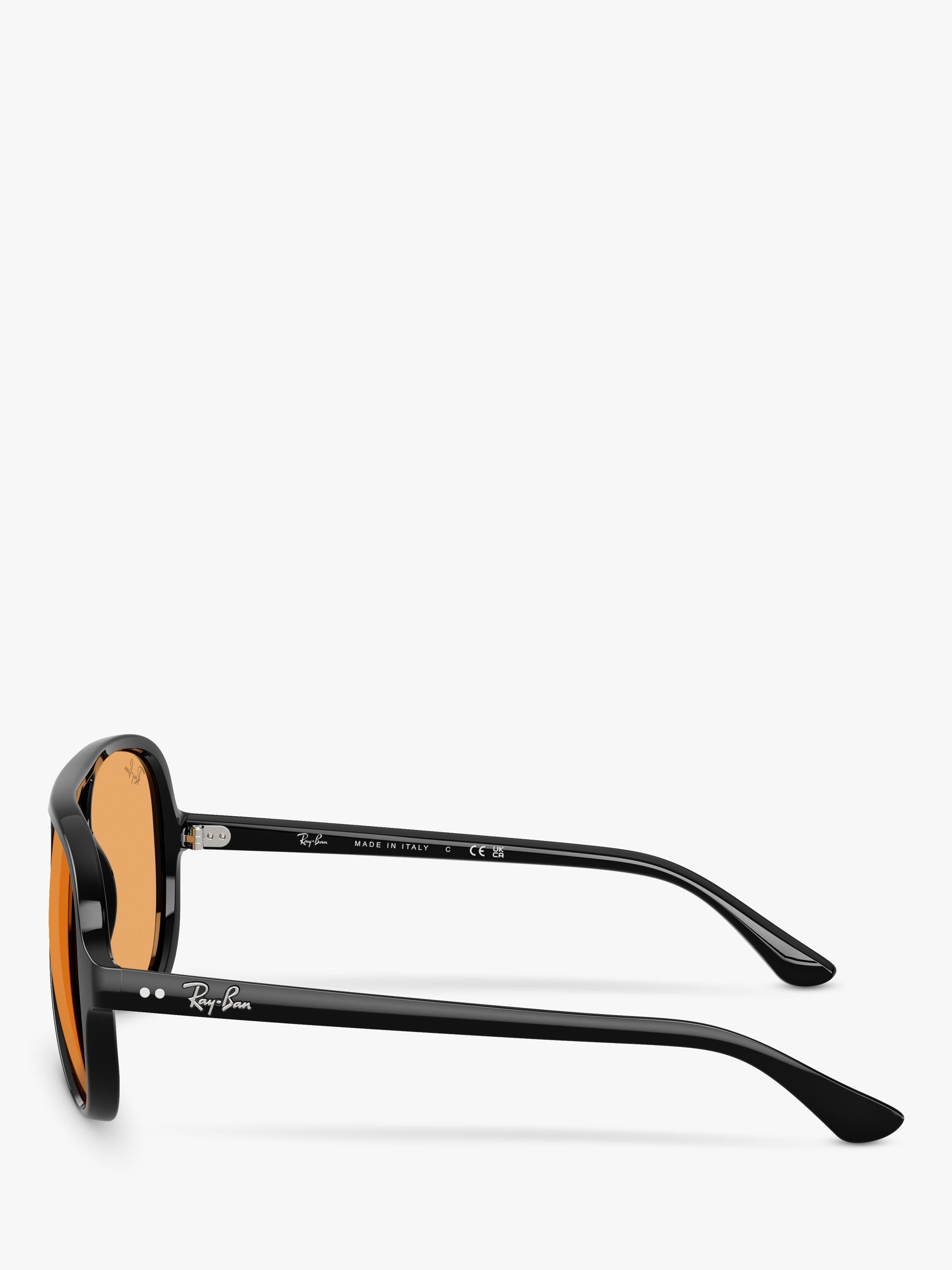 Ray-Ban aviator sunglasses black orange 59mm, imported from the UK