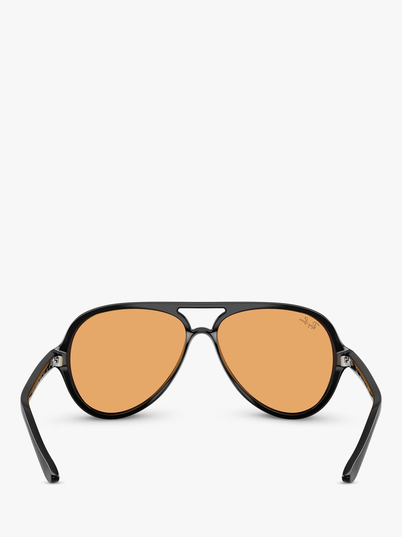 Ray-Ban aviator sunglasses black orange 59mm, imported from the UK