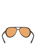 Ray-Ban aviator sunglasses black orange 59mm, imported from the UK