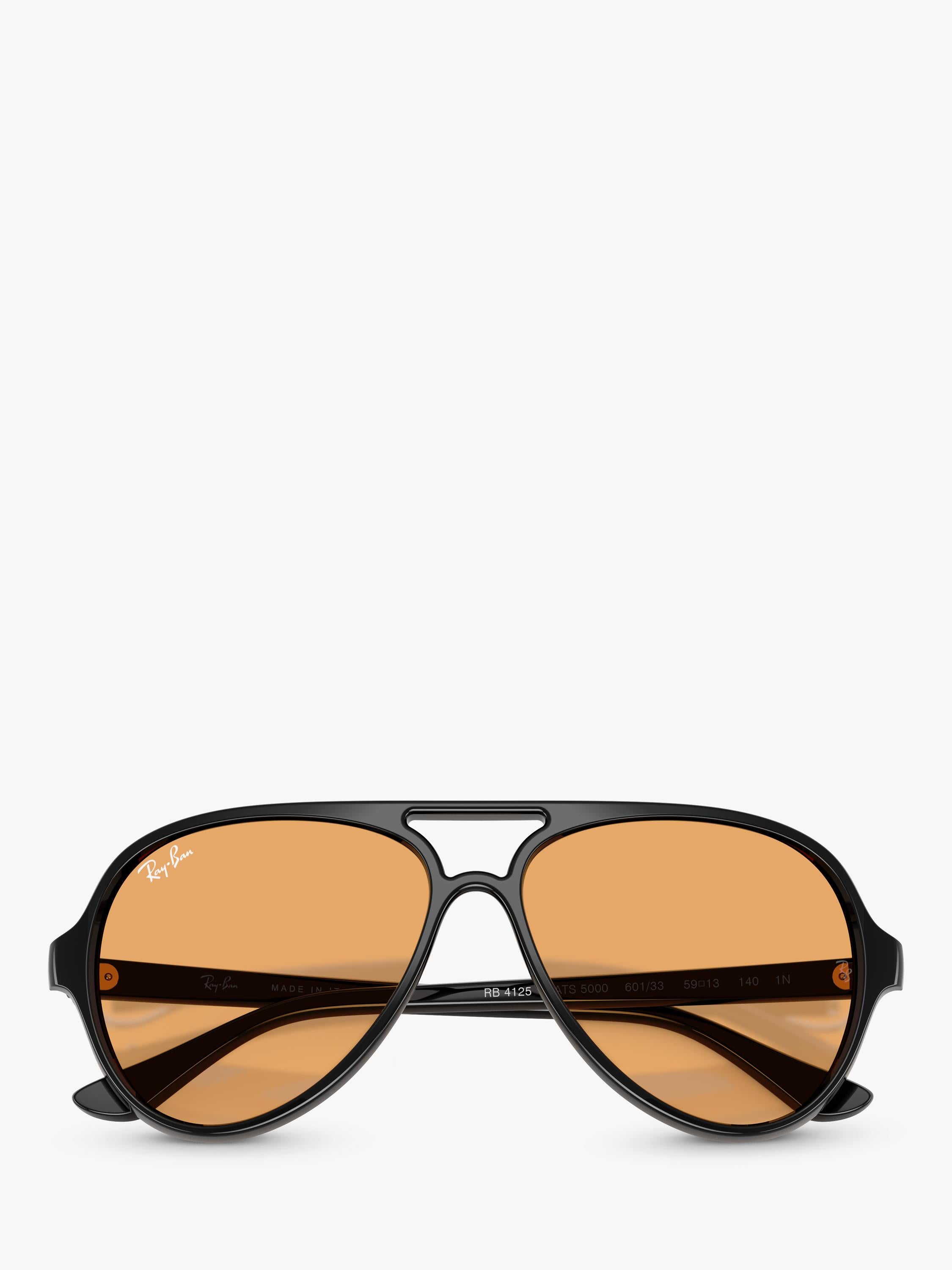 Ray-Ban aviator sunglasses black orange 59mm, imported from the UK