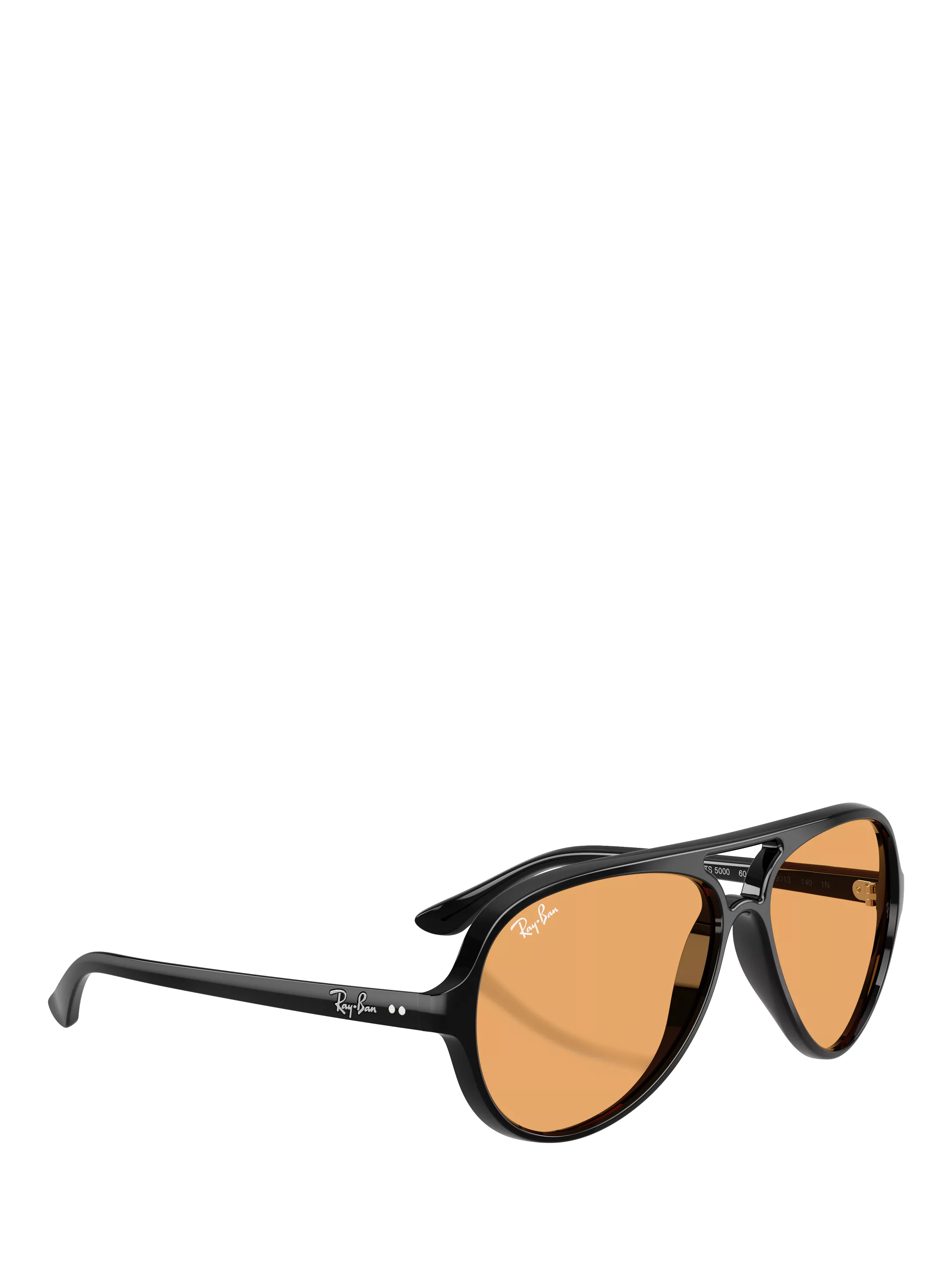 Ray-Ban aviator sunglasses black orange 59mm, imported from the UK