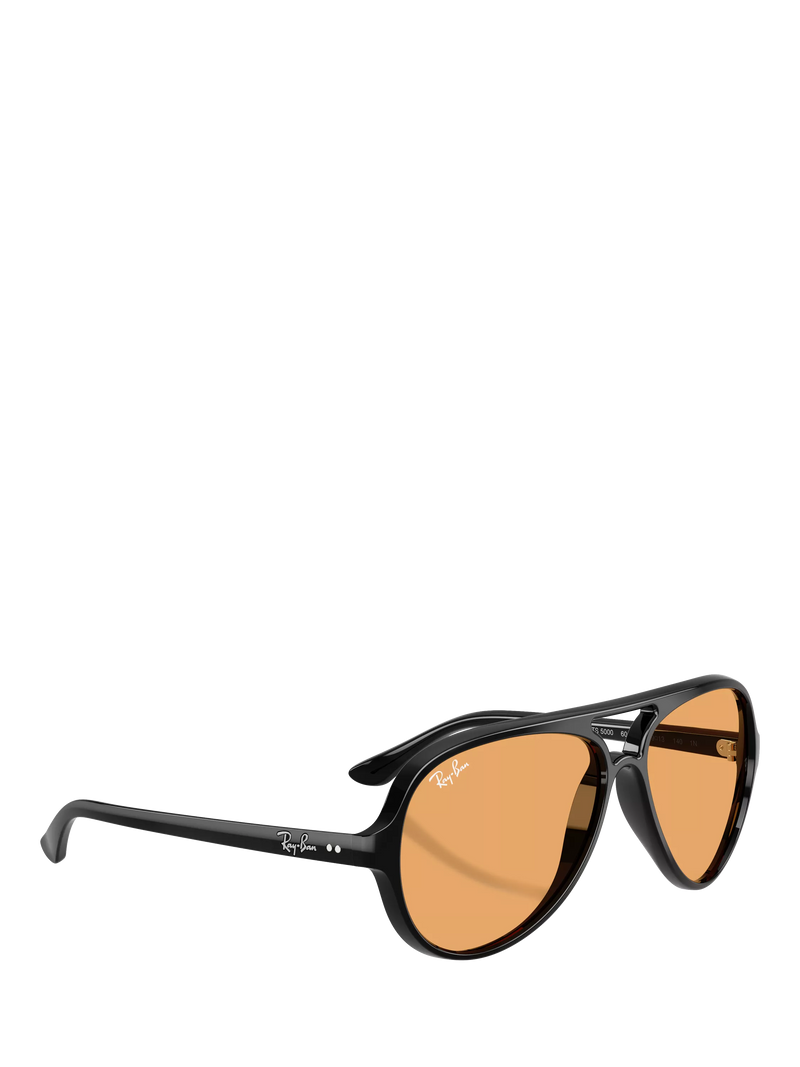 Ray-Ban aviator sunglasses black orange 59mm, imported from the UK