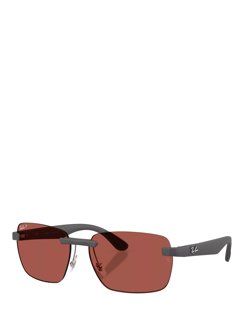 Ray-Ban polarised rectangular sunglasses for men, UK version