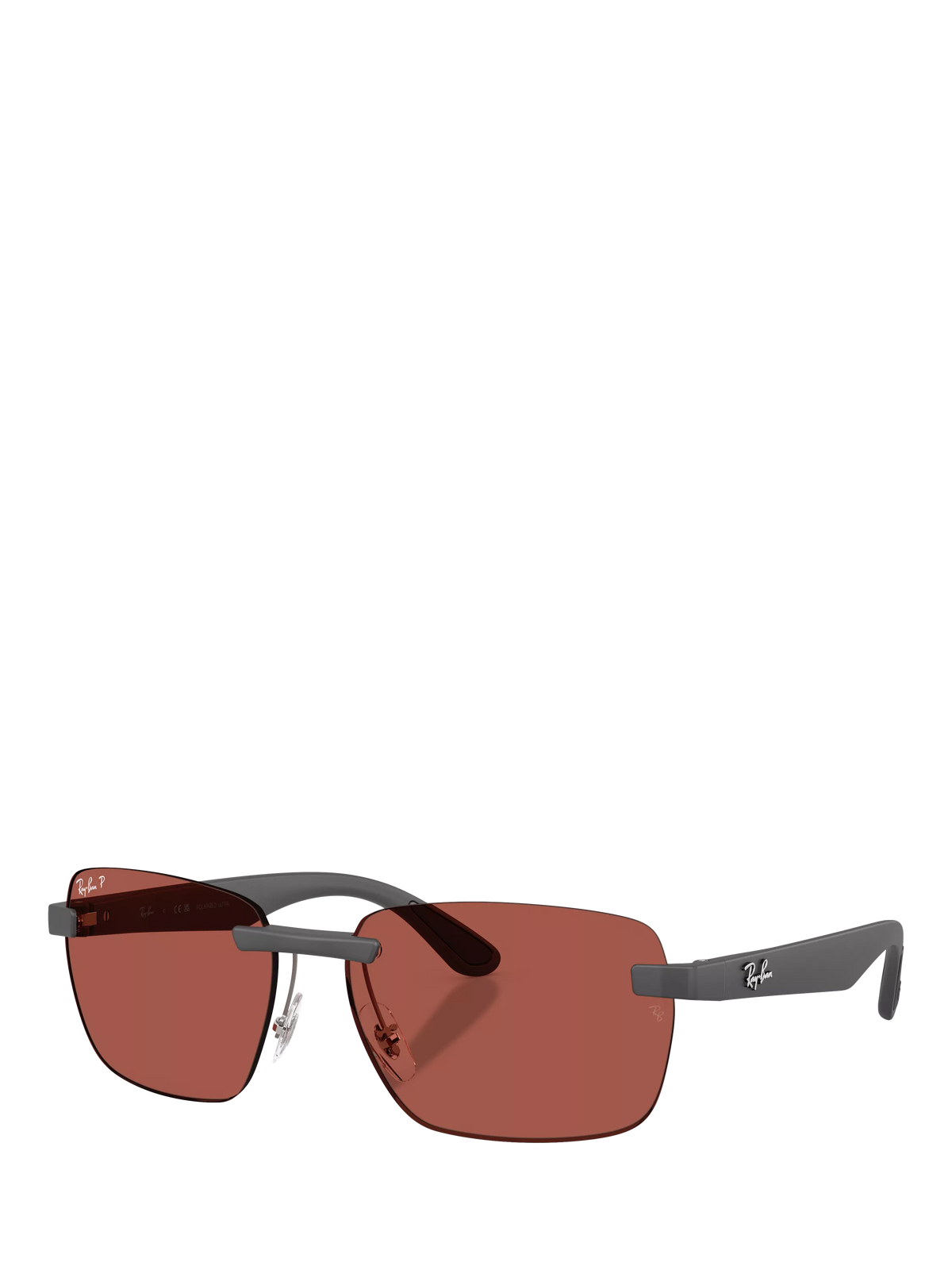 Ray-Ban polarised rectangular sunglasses for men, UK version