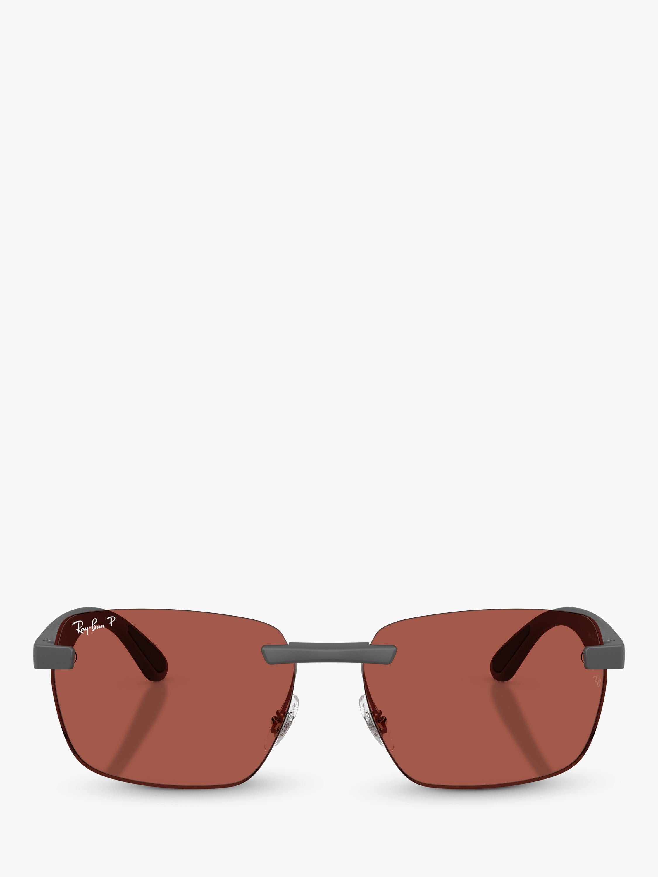 Ray-Ban polarised rectangular sunglasses for men, UK version