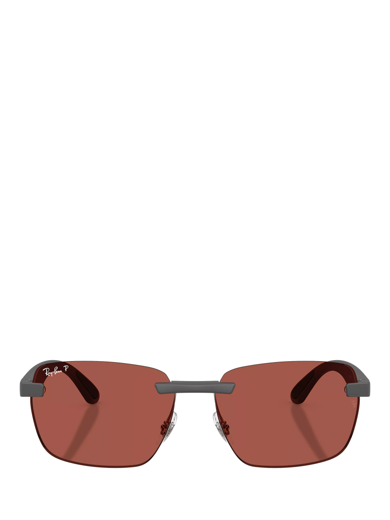 Ray-Ban polarised rectangular sunglasses for men, UK version
