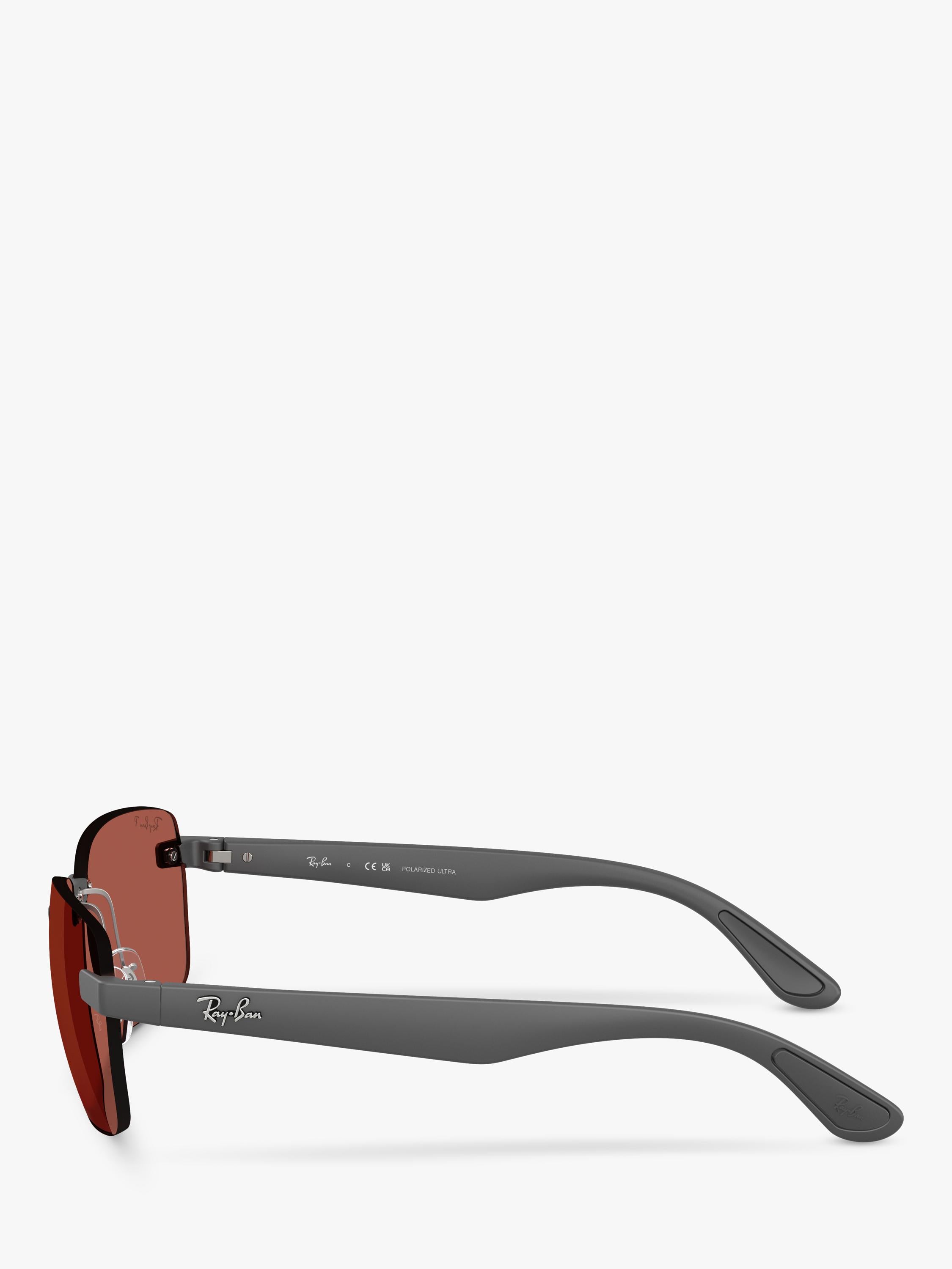 Ray-Ban polarised rectangular sunglasses for men, UK version