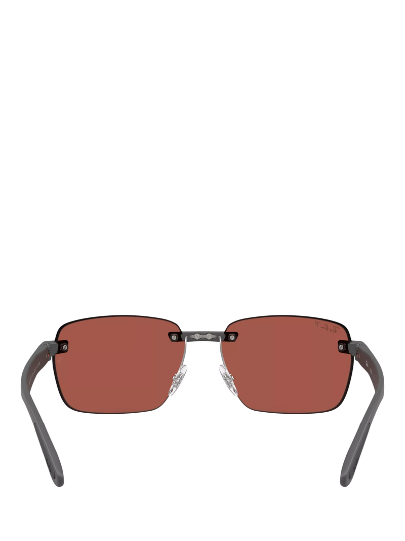 Ray-Ban polarised rectangular sunglasses for men, UK version