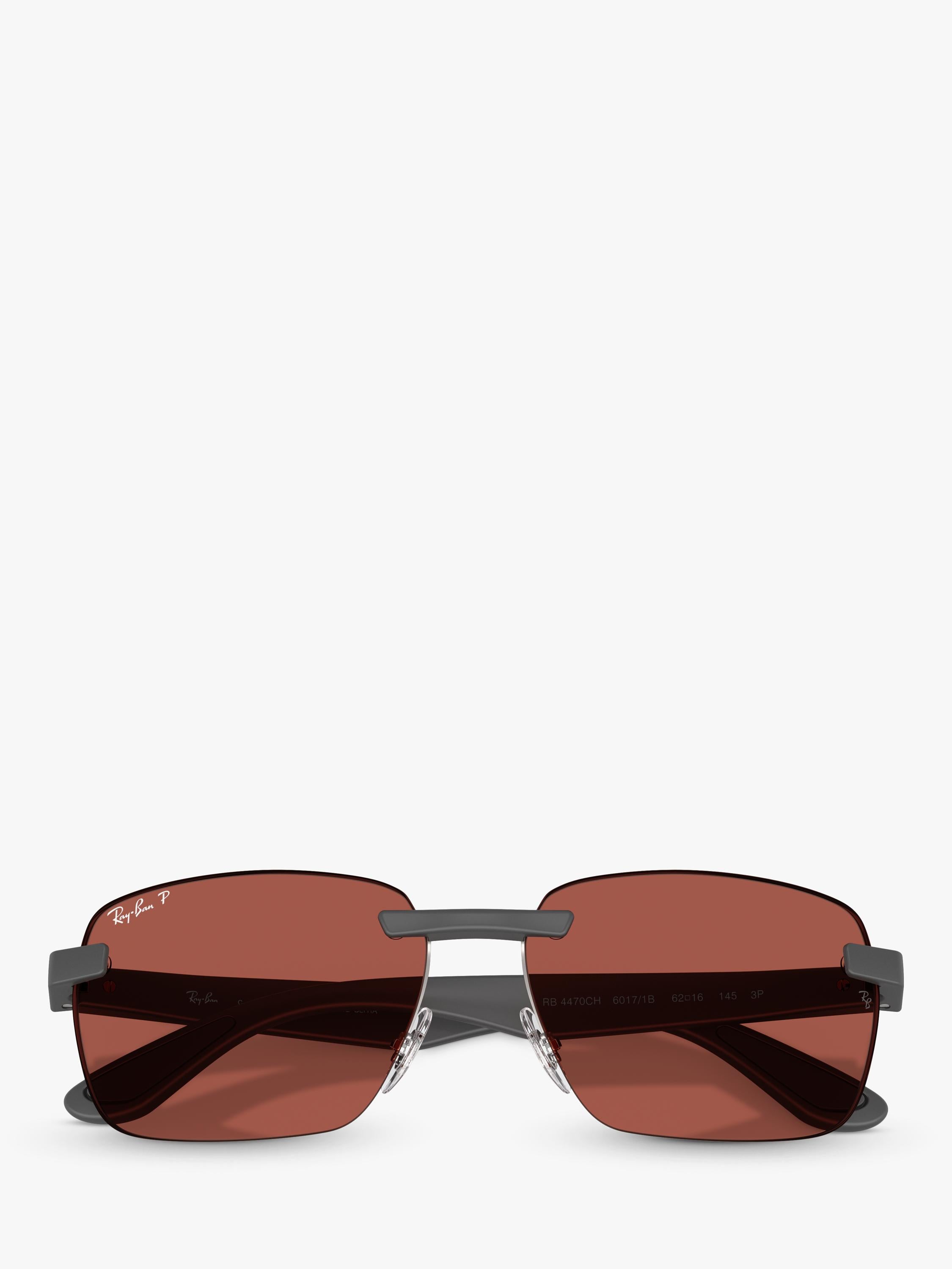 Ray-Ban polarised rectangular sunglasses for men, UK version