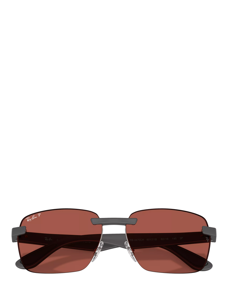 Ray-Ban polarised rectangular sunglasses for men, UK version