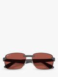 Ray-Ban polarised rectangular sunglasses for men, UK version