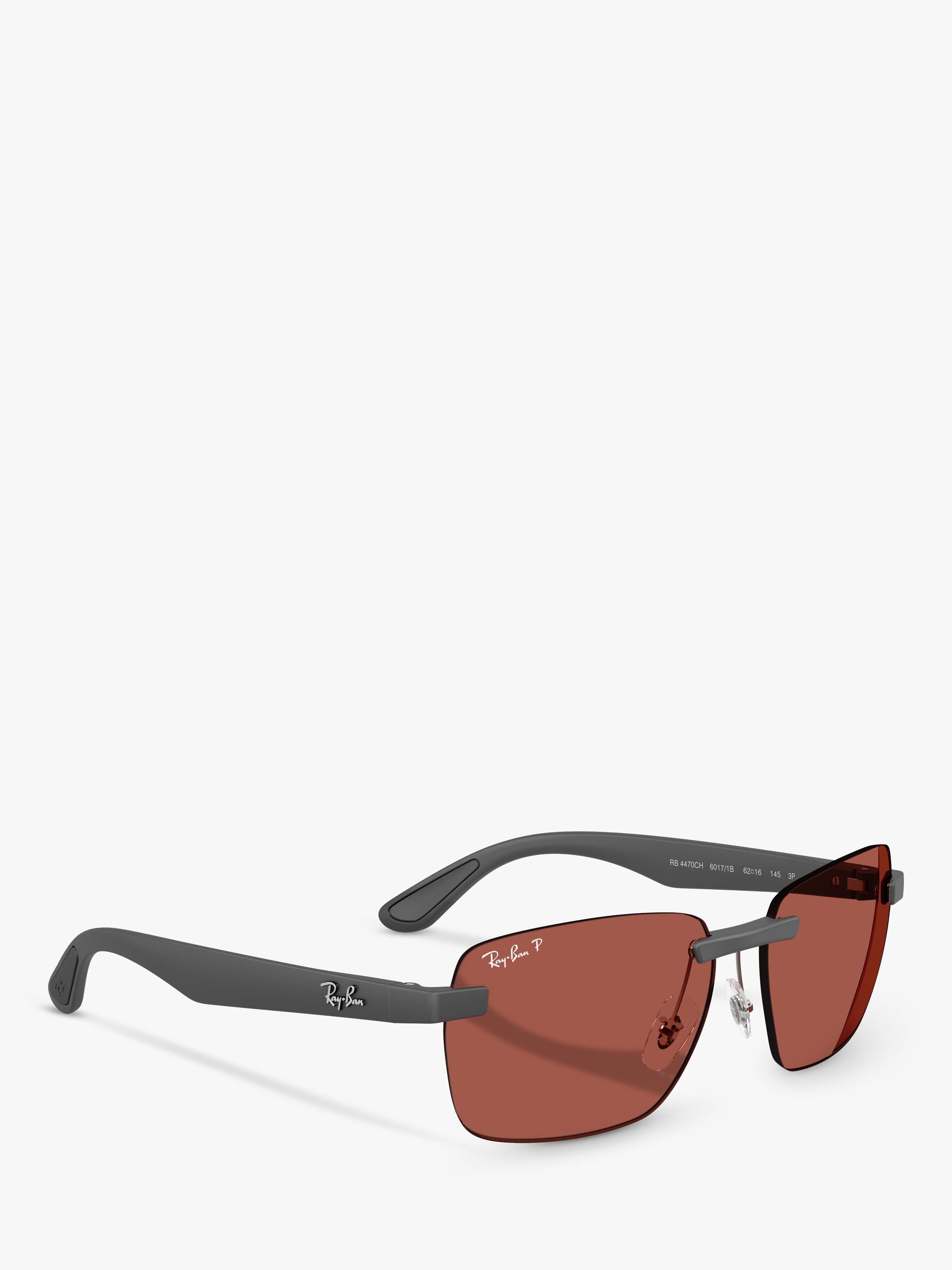 Ray-Ban polarised rectangular sunglasses for men, UK version