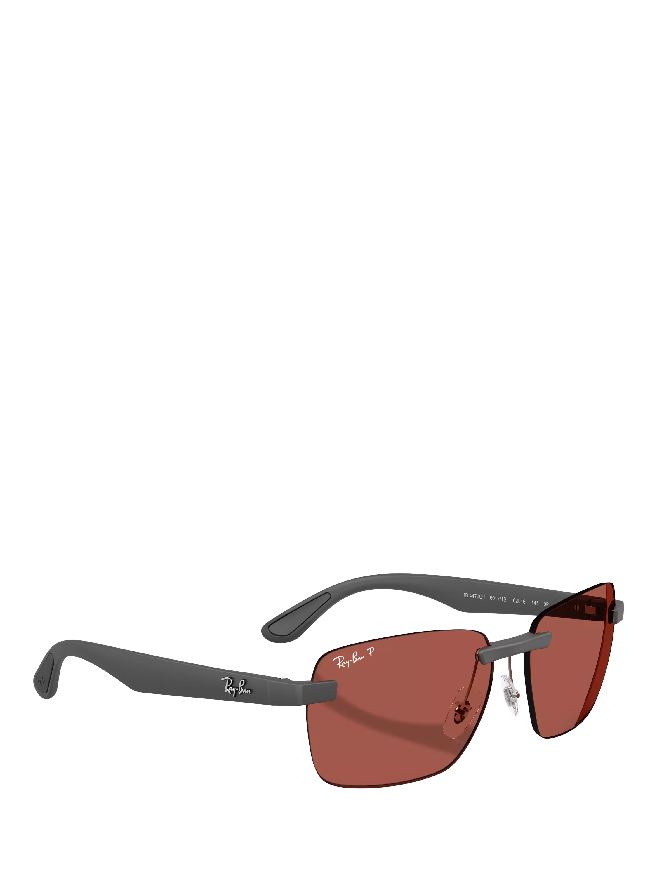 Ray-Ban polarised rectangular sunglasses for men, UK version
