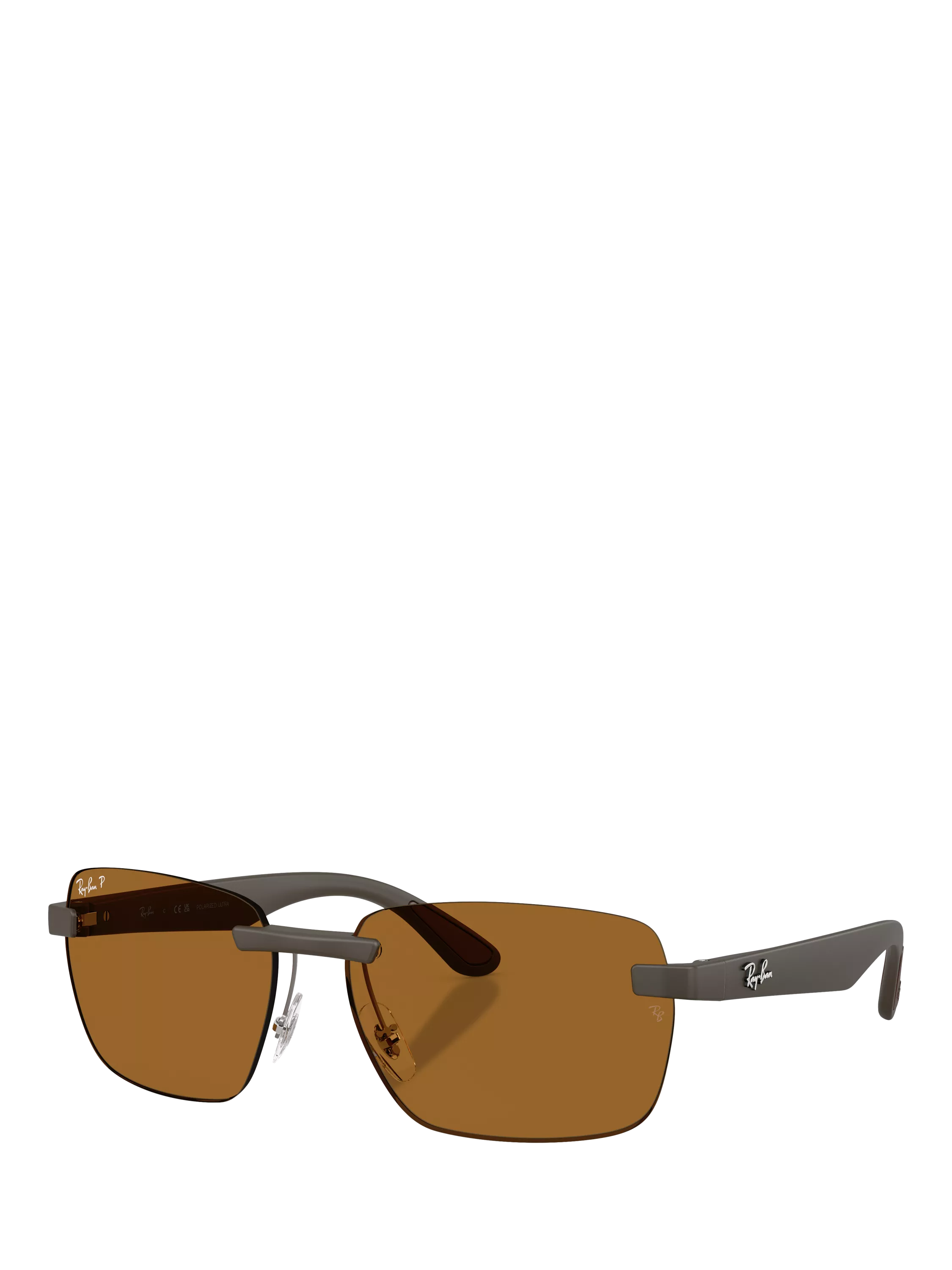 Ray-Ban RB4470CH Ultra Polarised Rectangular Sunglasses, UK version