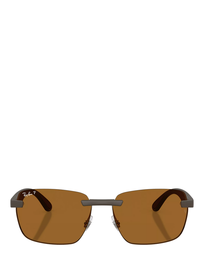 Ray-Ban RB4470CH Ultra Polarised Rectangular Sunglasses, UK version