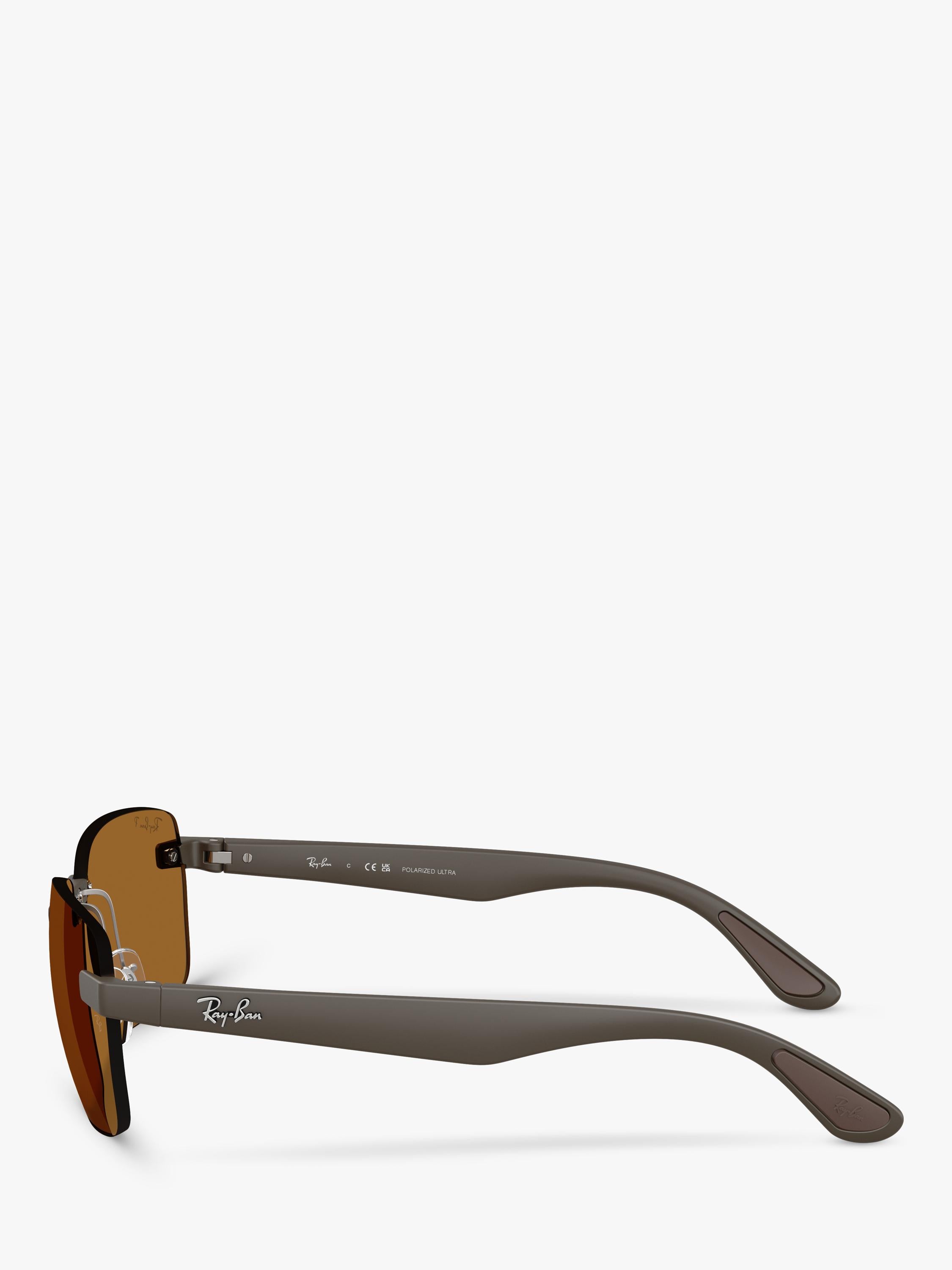 Ray-Ban RB4470CH Ultra Polarised Rectangular Sunglasses, UK version