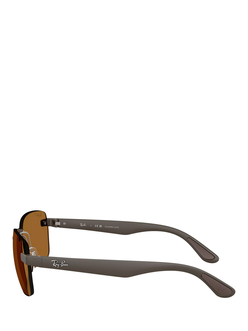 Ray-Ban RB4470CH Ultra Polarised Rectangular Sunglasses, UK version