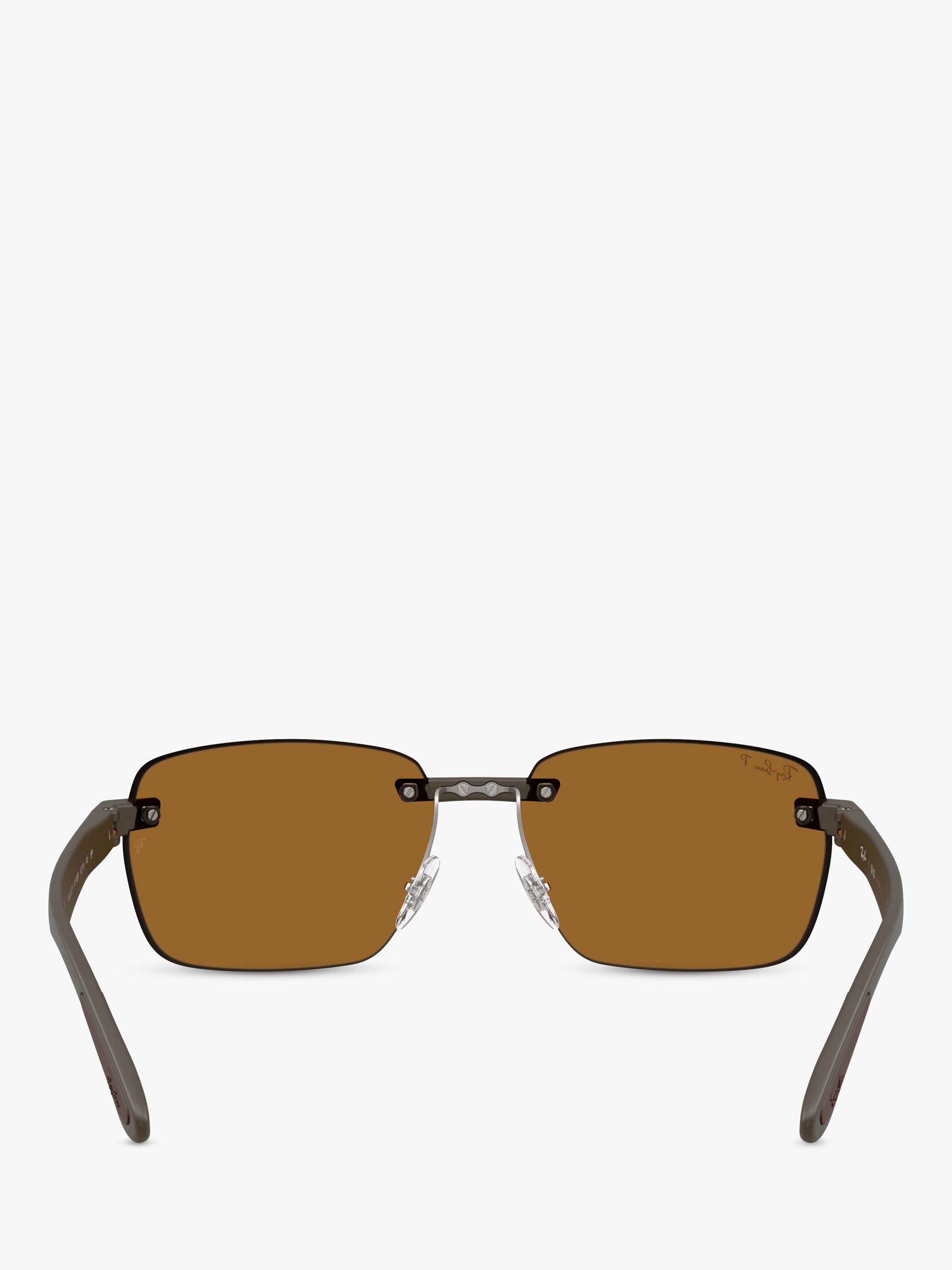 Ray-Ban RB4470CH Ultra Polarised Rectangular Sunglasses, UK version