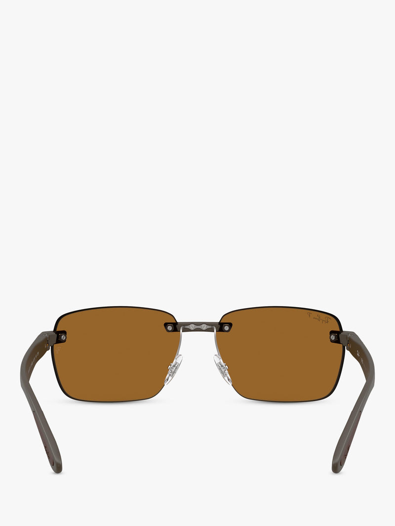 Ray-Ban RB4470CH Ultra Polarised Rectangular Sunglasses, UK version