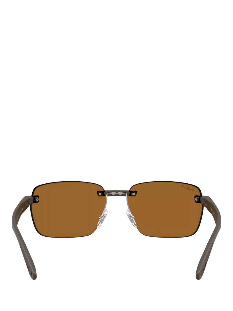 Ray-Ban RB4470CH Ultra Polarised Rectangular Sunglasses, UK version