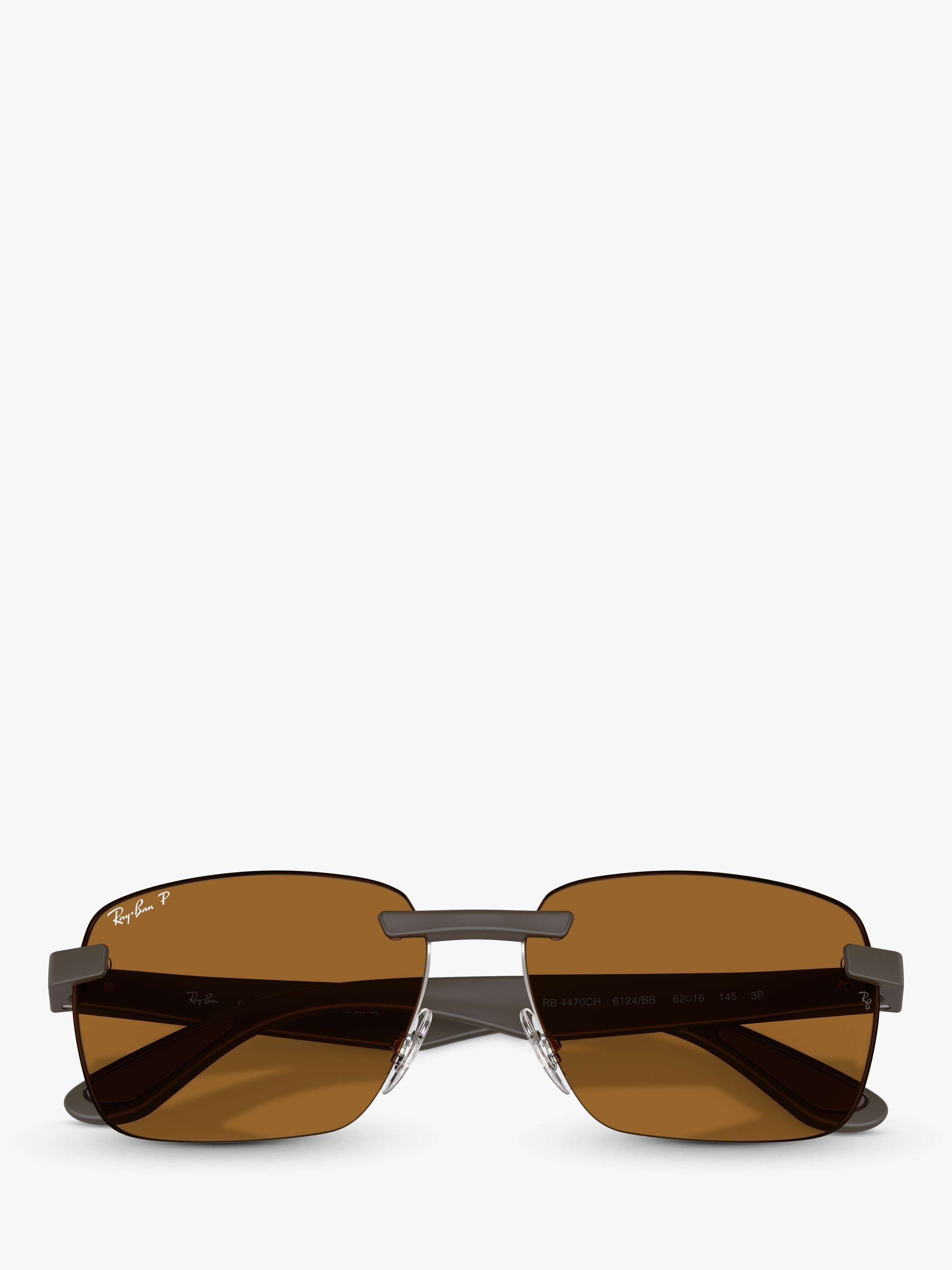 Ray-Ban RB4470CH Ultra Polarised Rectangular Sunglasses, UK version