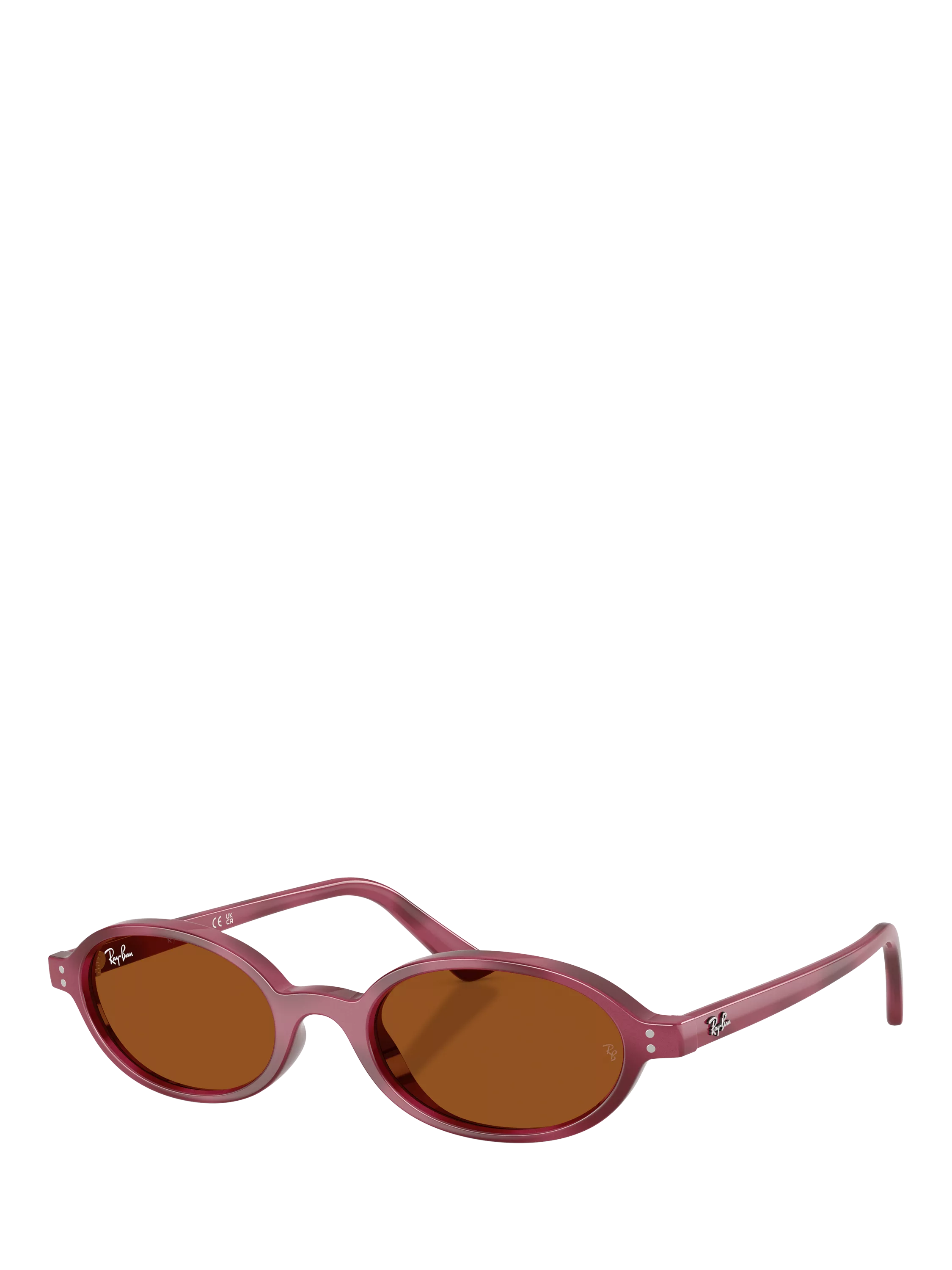 Ray-Ban RB4472 oval sunglasses violet havana purple frame - British product