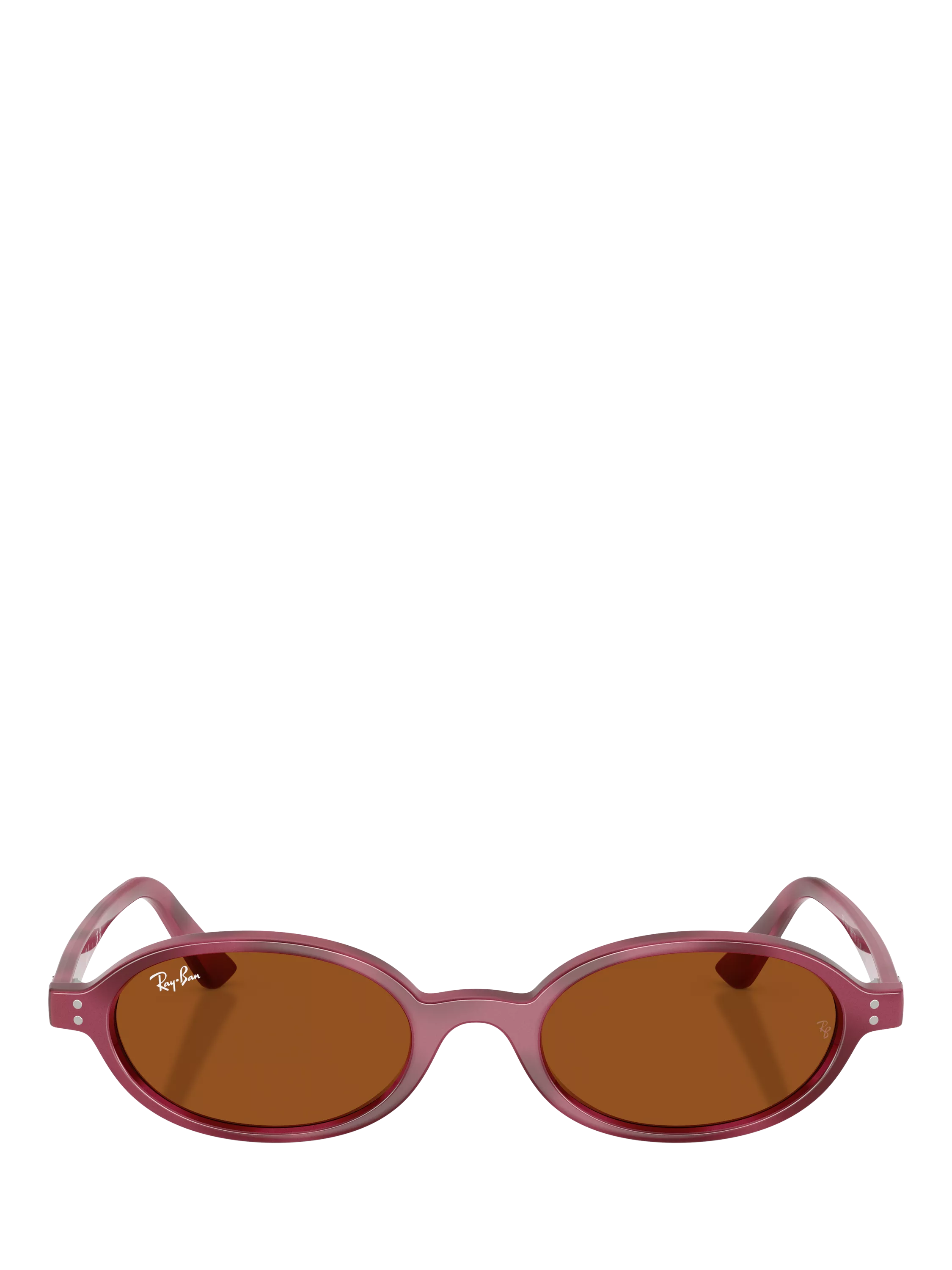 Ray-Ban RB4472 oval sunglasses violet havana purple frame - British product