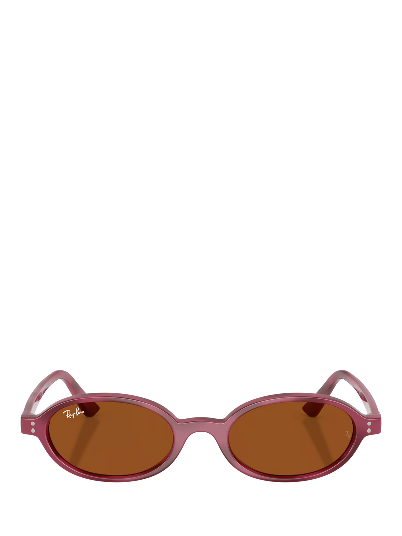 Ray-Ban RB4472 oval sunglasses violet havana purple frame - British product