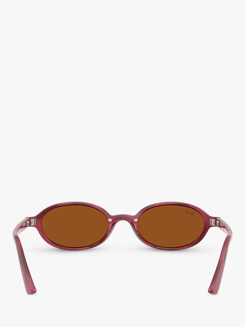 Ray-Ban RB4472 oval sunglasses violet havana purple frame - British product