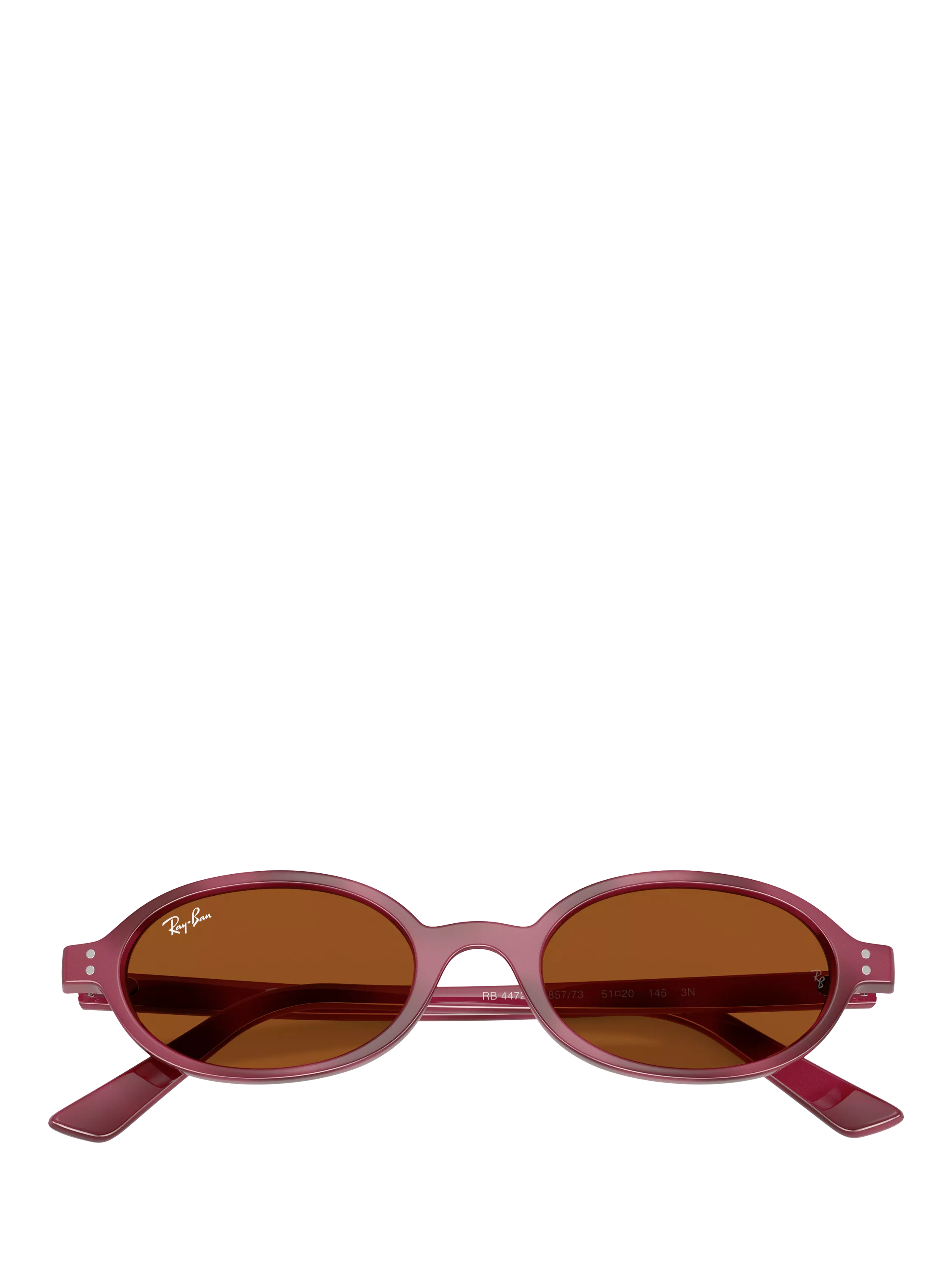 Ray-Ban RB4472 oval sunglasses violet havana purple frame - British product