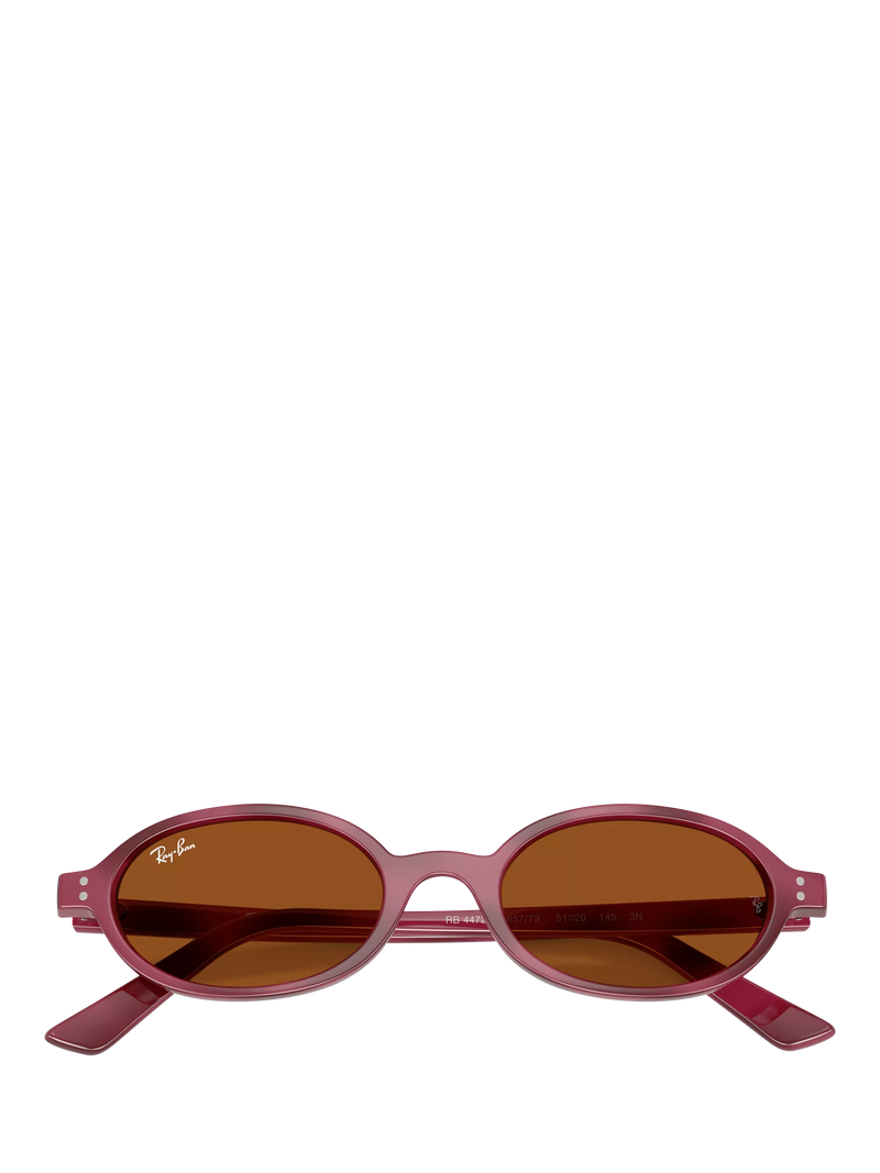 Ray-Ban RB4472 oval sunglasses violet havana purple frame - British product
